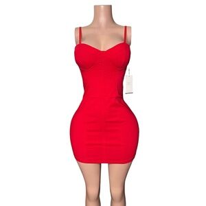 Elegant Red Bodycon Dress